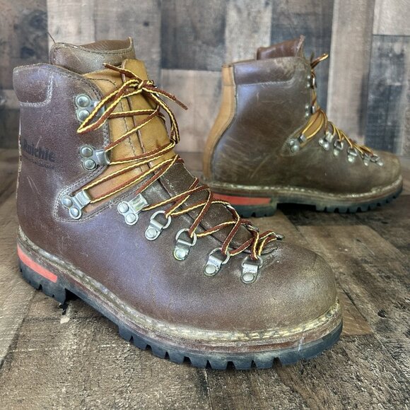 Raichle Vintage Hiking Mountaineering Boots Mens 8.5 M - Picture 1 of 12